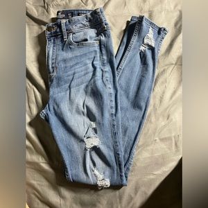 Long holistic ripped jeans